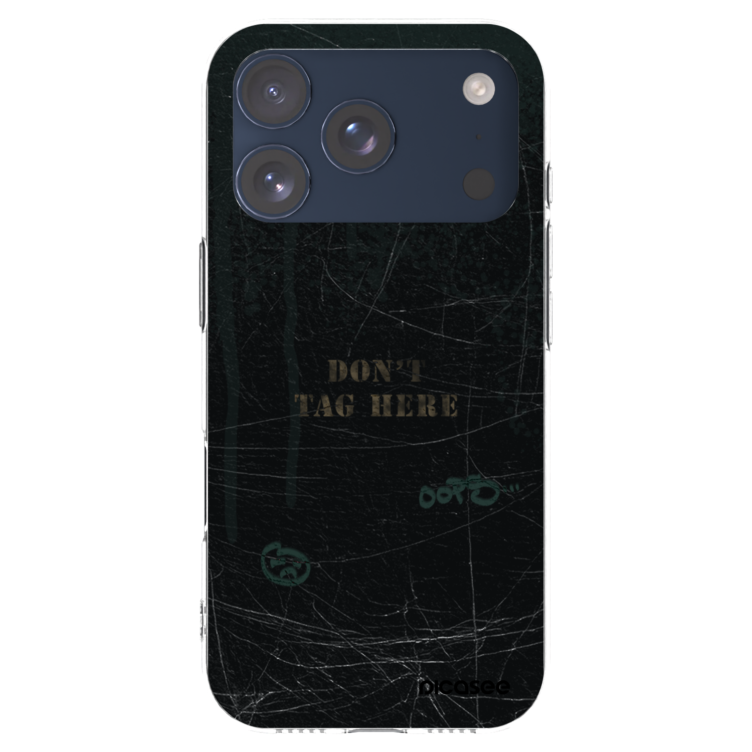 Picasee silikónový prehľadný obal pre Apple iPhone 17 Pro - DON´T TAG