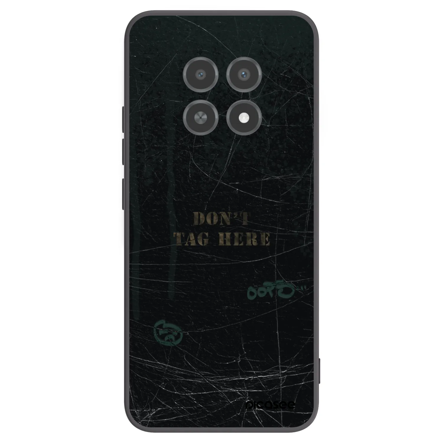 Picasee silikónový čierny obal pre Realme 12X - DON´T TAG