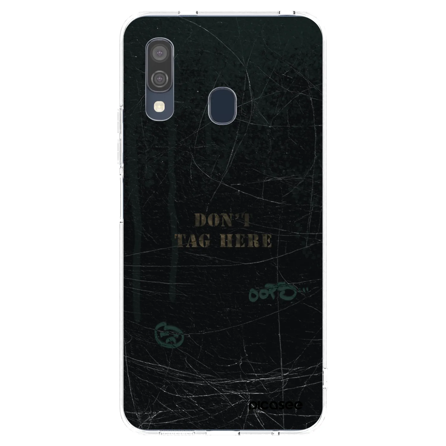 Picasee silikónový prehľadný obal pre Samsung Galaxy A40 A405F - DON´T TAG