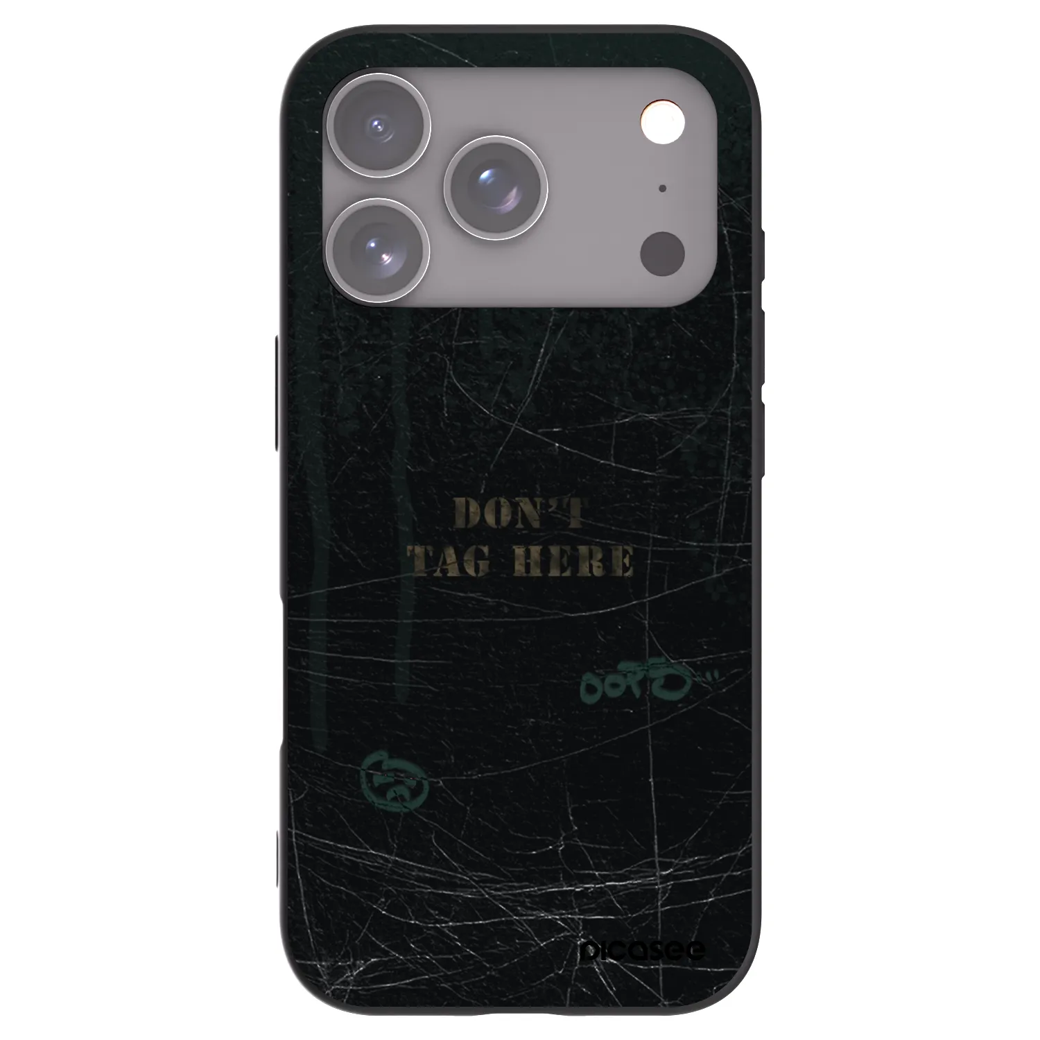 Picasee silikónový čierny obal pre Apple iPhone 18 Pro - DON´T TAG