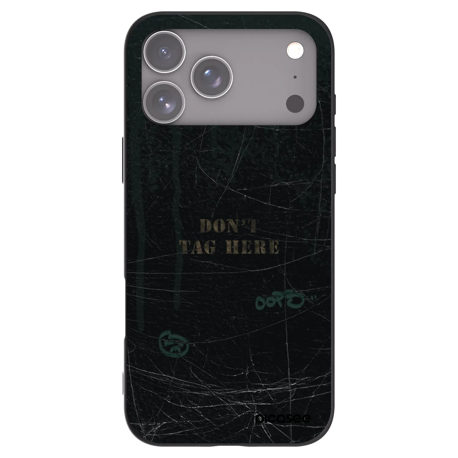 Picasee silikónový čierny obal pre Apple iPhone 18 Pro Max - DON´T TAG