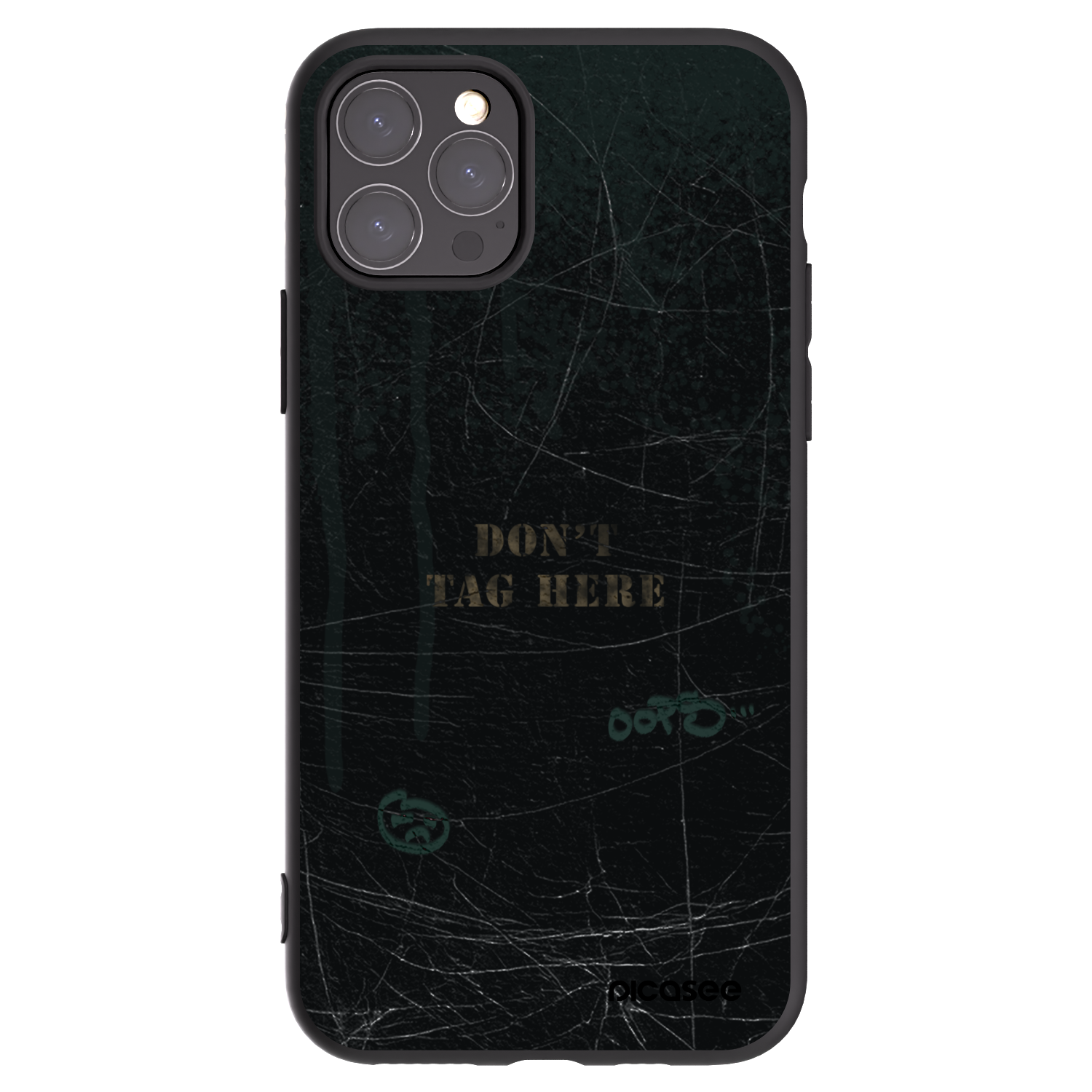 Picasee silikónový čierny obal pre Apple iPhone 11 Pro - DON´T TAG