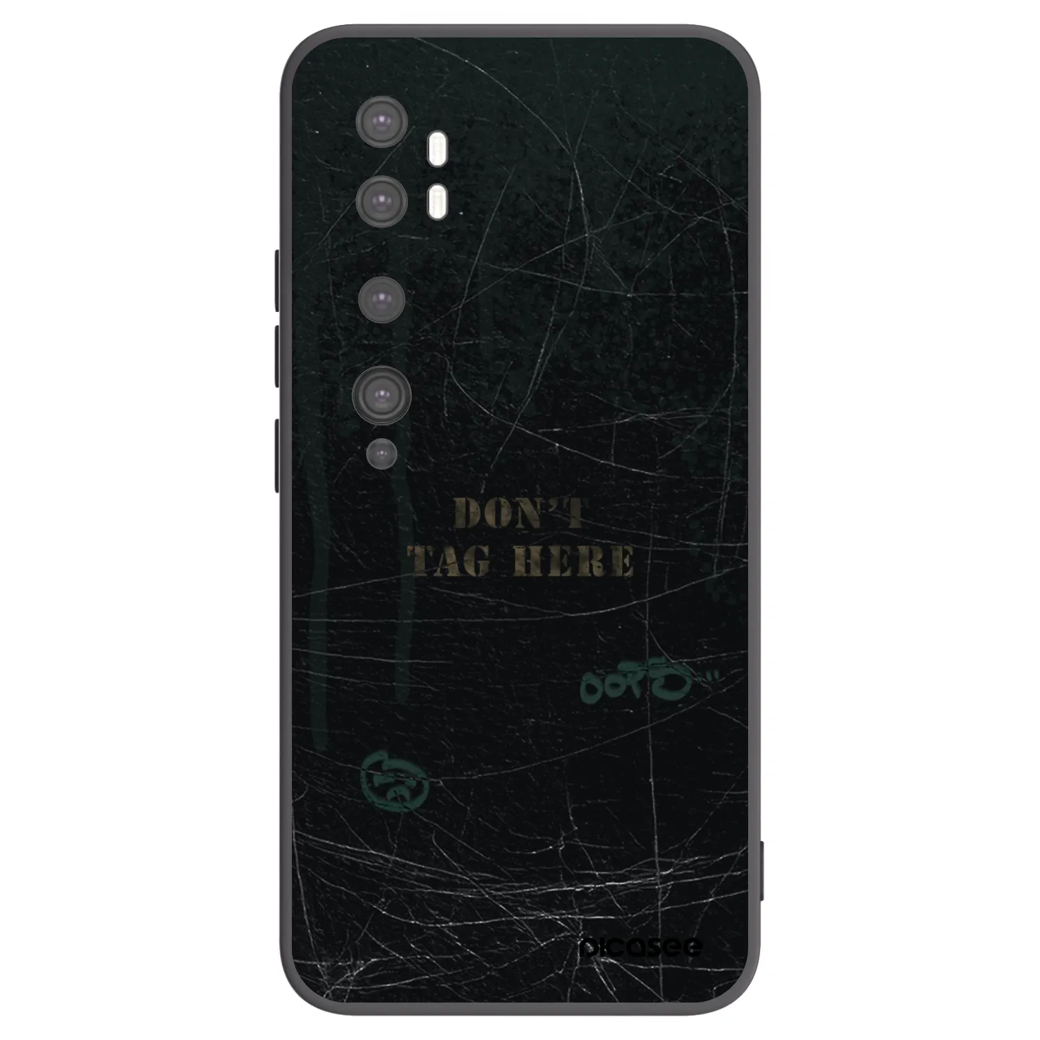 Picasee silikónový čierny obal pre Xiaomi Mi Note 10 (Pro) - DON´T TAG