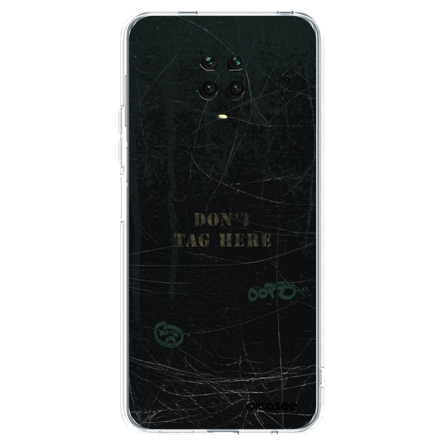 Picasee silikónový prehľadný obal pre Xiaomi Redmi Note 9 Pro - DON´T TAG