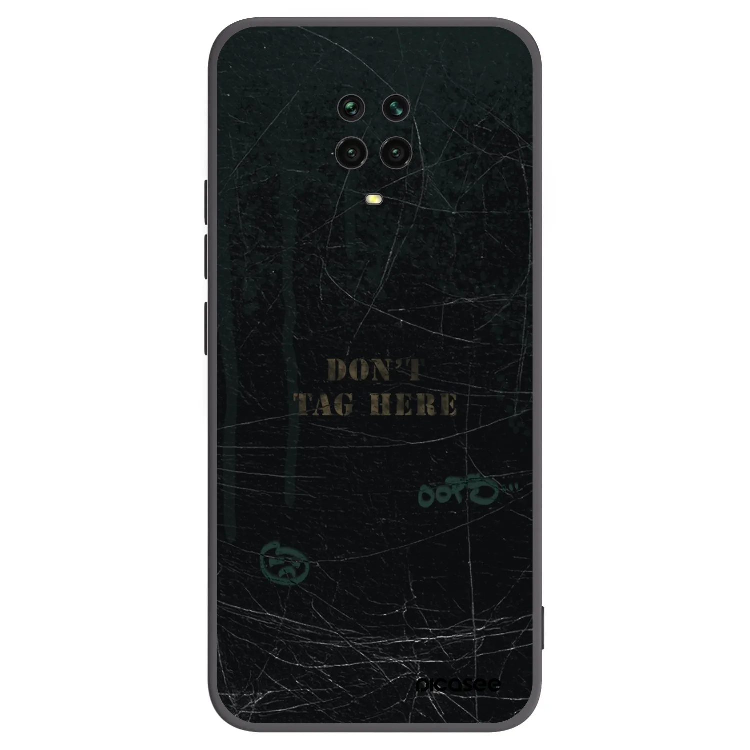 Picasee silikónový čierny obal pre Xiaomi Redmi Note 9 Pro - DON´T TAG