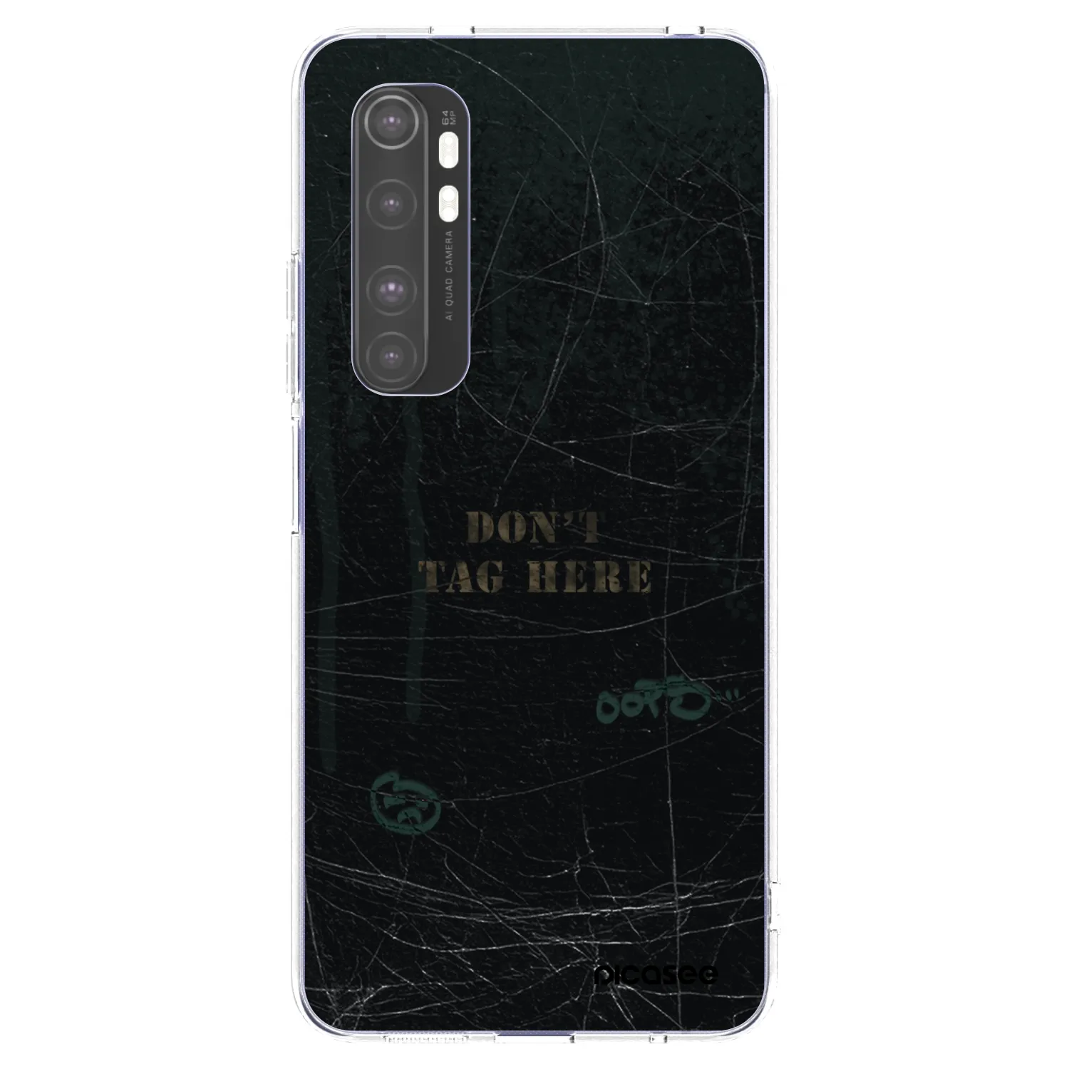 Picasee silikónový prehľadný obal pre Xiaomi Mi Note 10 Lite - DON´T TAG