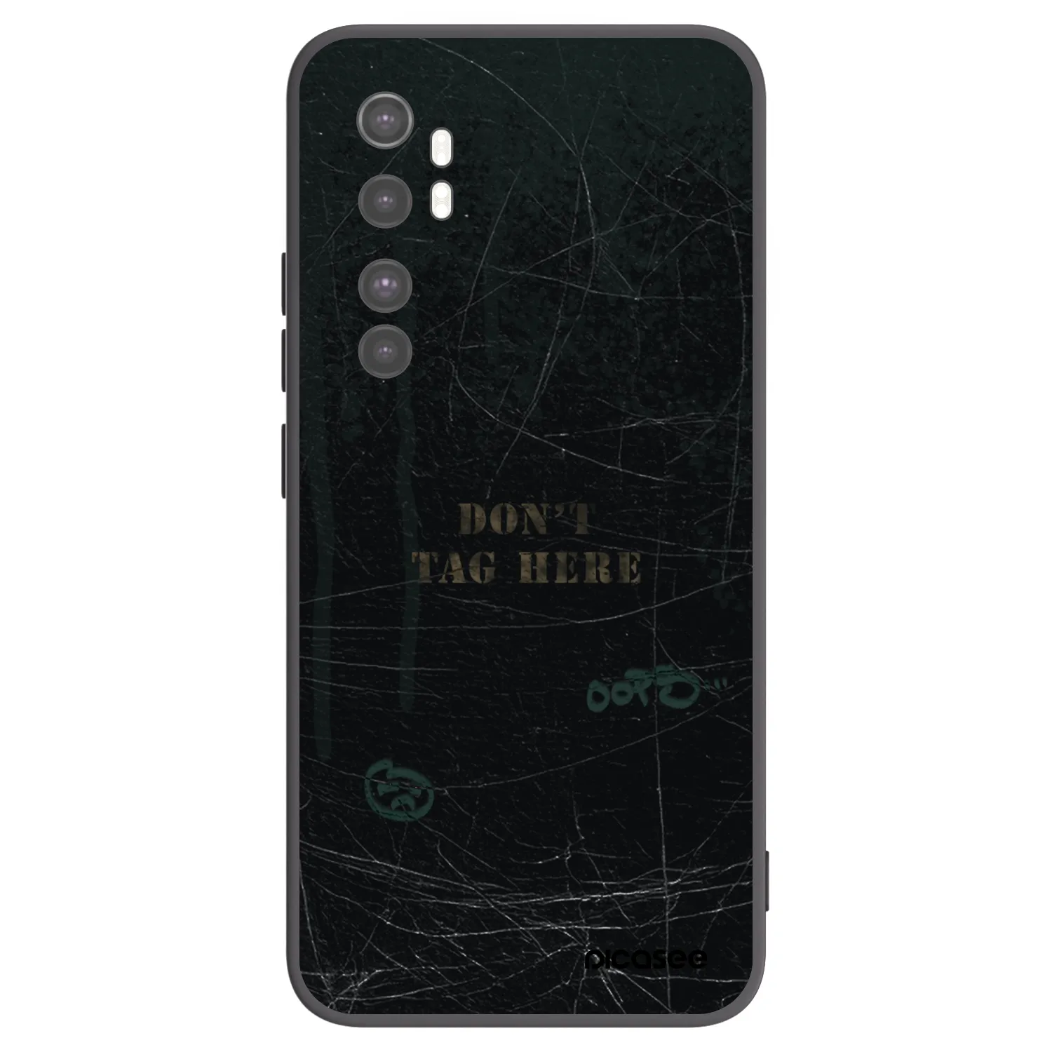 Picasee silikónový čierny obal pre Xiaomi Mi Note 10 Lite - DON´T TAG