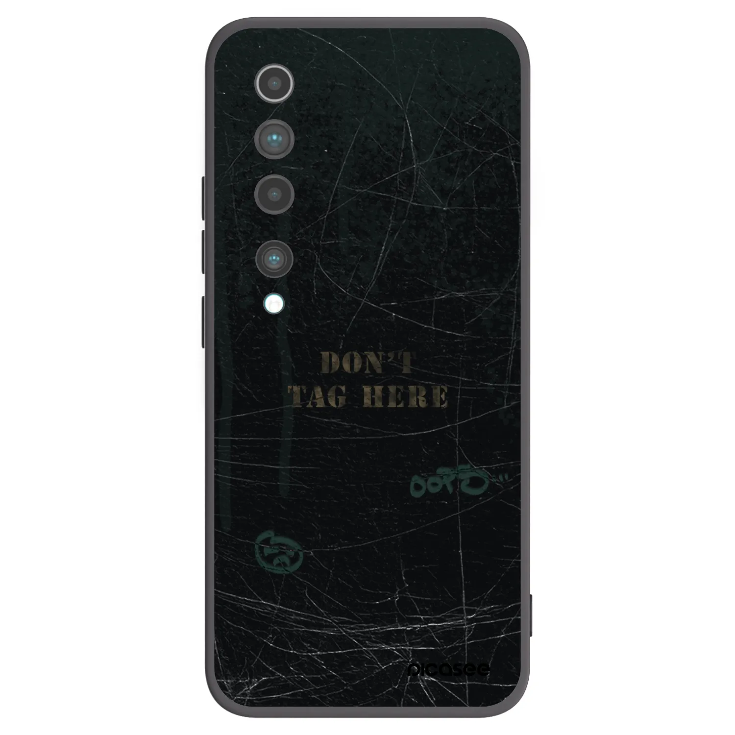 Picasee silikónový čierny obal pre Xiaomi Mi 10 - DON´T TAG