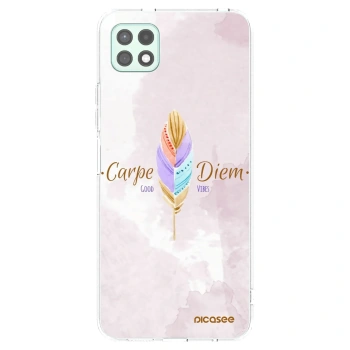 Picasee silikónový prehľadný obal pre Samsung Galaxy A22 A226B 5G - Užívaj dňa