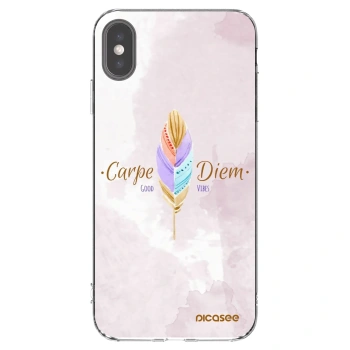Picasee silikónový prehľadný obal pre Apple iPhone XS Max - Užívaj dňa