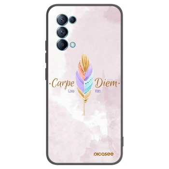 Picasee silikónový čierny obal pre OPPO Reno 5 5G - Užívaj dňa