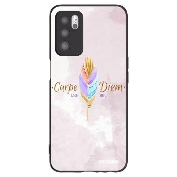 Picasee silikónový čierny obal pre OPPO A16s - Užívaj dňa