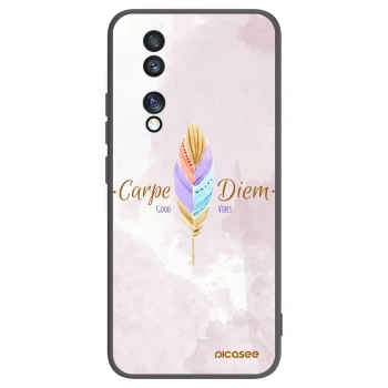 Picasee silikónový čierny obal pre Honor 70 - Užívaj dňa