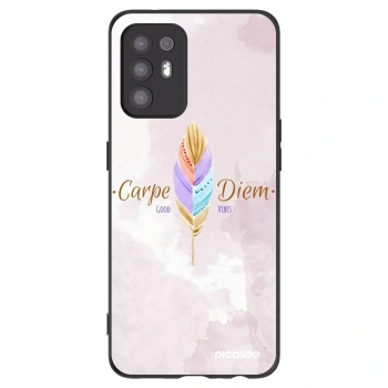 Picasee silikónový čierny obal pre OPPO A94 5G - Užívaj dňa