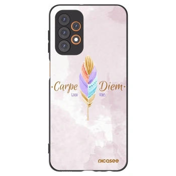Picasee silikónový čierny obal pre Samsung Galaxy A23 A235F 4G - Užívaj dňa