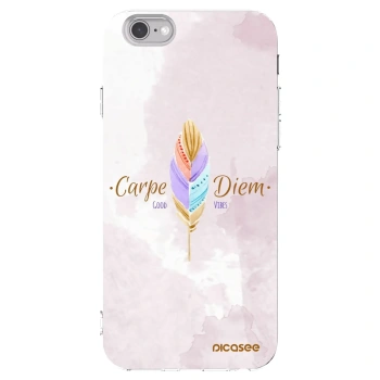 Picasee silikónový prehľadný obal pre Apple iPhone 6/6S - Užívaj dňa