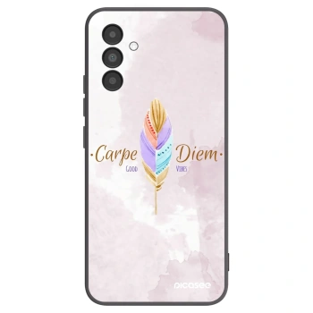 Picasee silikónový čierny obal pre Samsung Galaxy A04s A047F - Užívaj dňa