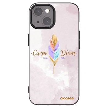 Picasee silikónový čierny obal pre Apple iPhone 15 - Užívaj dňa
