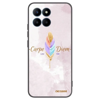 Picasee silikónový čierny obal pre Honor 70 Lite - Užívaj dňa