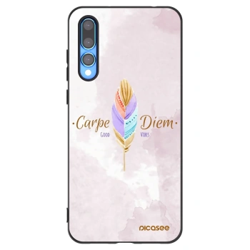 Picasee silikónový čierny obal pre Huawei P20 Pro - Užívaj dňa