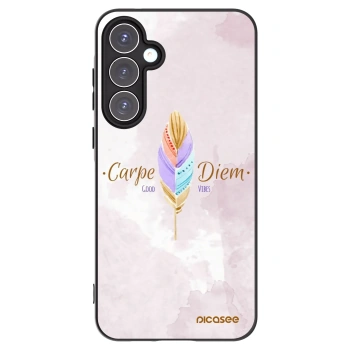 Picasee silikónový čierny obal pre Samsung Galaxy A55 5G A556B - Užívaj dňa