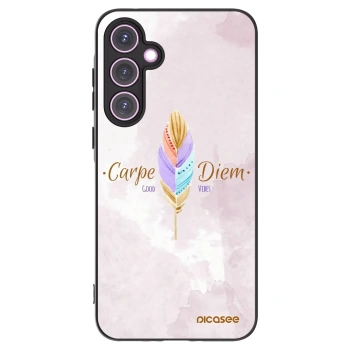 Picasee silikónový čierny obal pre Samsung Galaxy A35 5G A356B - Užívaj dňa