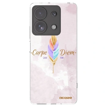 Picasee silikónový prehľadný obal pre Xiaomi Redmi Note 13 Pro 4G - Užívaj dňa