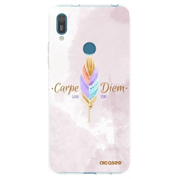 Picasee silikónový prehľadný obal pre Huawei Y7 2019 - Užívaj dňa
