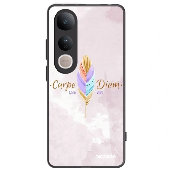 Picasee silikónový čierny obal pre Vivo V50 Lite 5G - Užívaj dňa