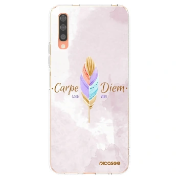 Picasee silikónový prehľadný obal pre Samsung Galaxy A70 A705F - Užívaj dňa