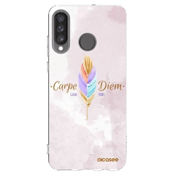 Picasee silikónový prehľadný obal pre Huawei P30 Lite - Užívaj dňa