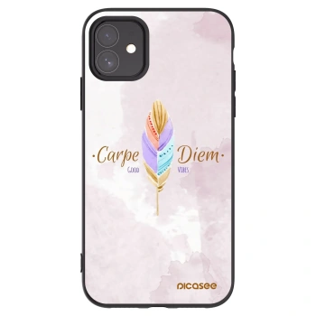 Picasee silikónový čierny obal pre Apple iPhone 11 - Užívaj dňa