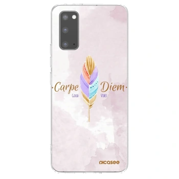 Picasee silikónový prehľadný obal pre Samsung Galaxy S20 G980F - Užívaj dňa