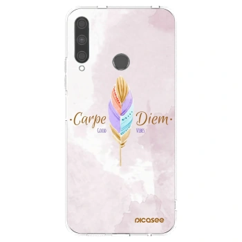Picasee silikónový prehľadný obal pre Huawei P40 Lite E - Užívaj dňa