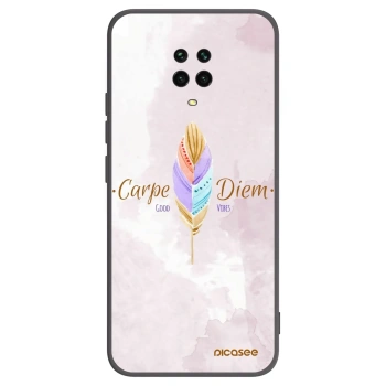 Picasee silikónový čierny obal pre Xiaomi Redmi Note 9 Pro - Užívaj dňa