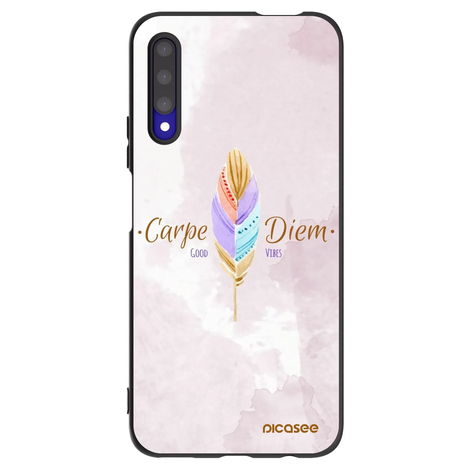 Picasee silikónový čierny obal pre Honor 9X Pro - Užívaj dňa