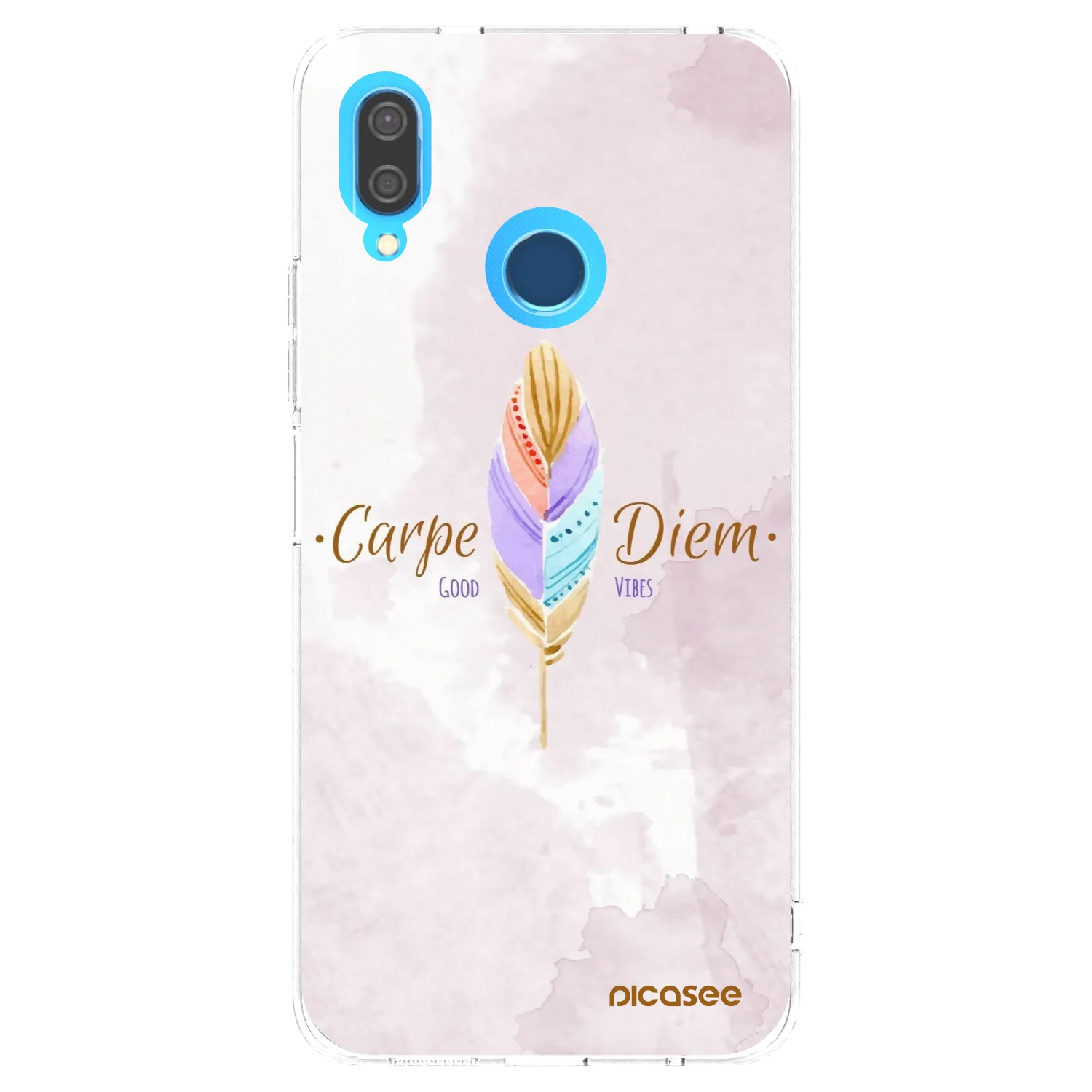 Picasee silikónový prehľadný obal pre Huawei P20 Lite - Užívaj dňa