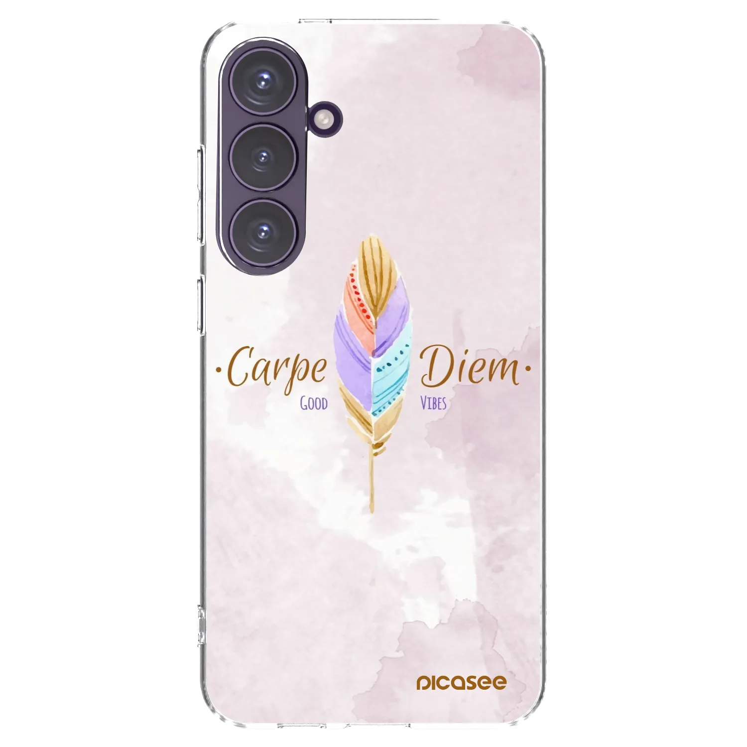 Picasee silikónový prehľadný obal pre Samsung Galaxy S24+ S926B 5G - Užívaj dňa