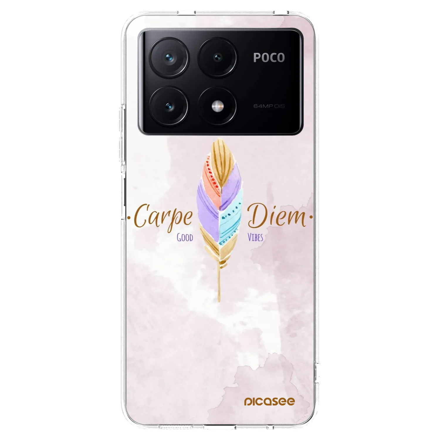 Picasee silikónový prehľadný obal pre Xiaomi Poco X6 Pro - Užívaj dňa