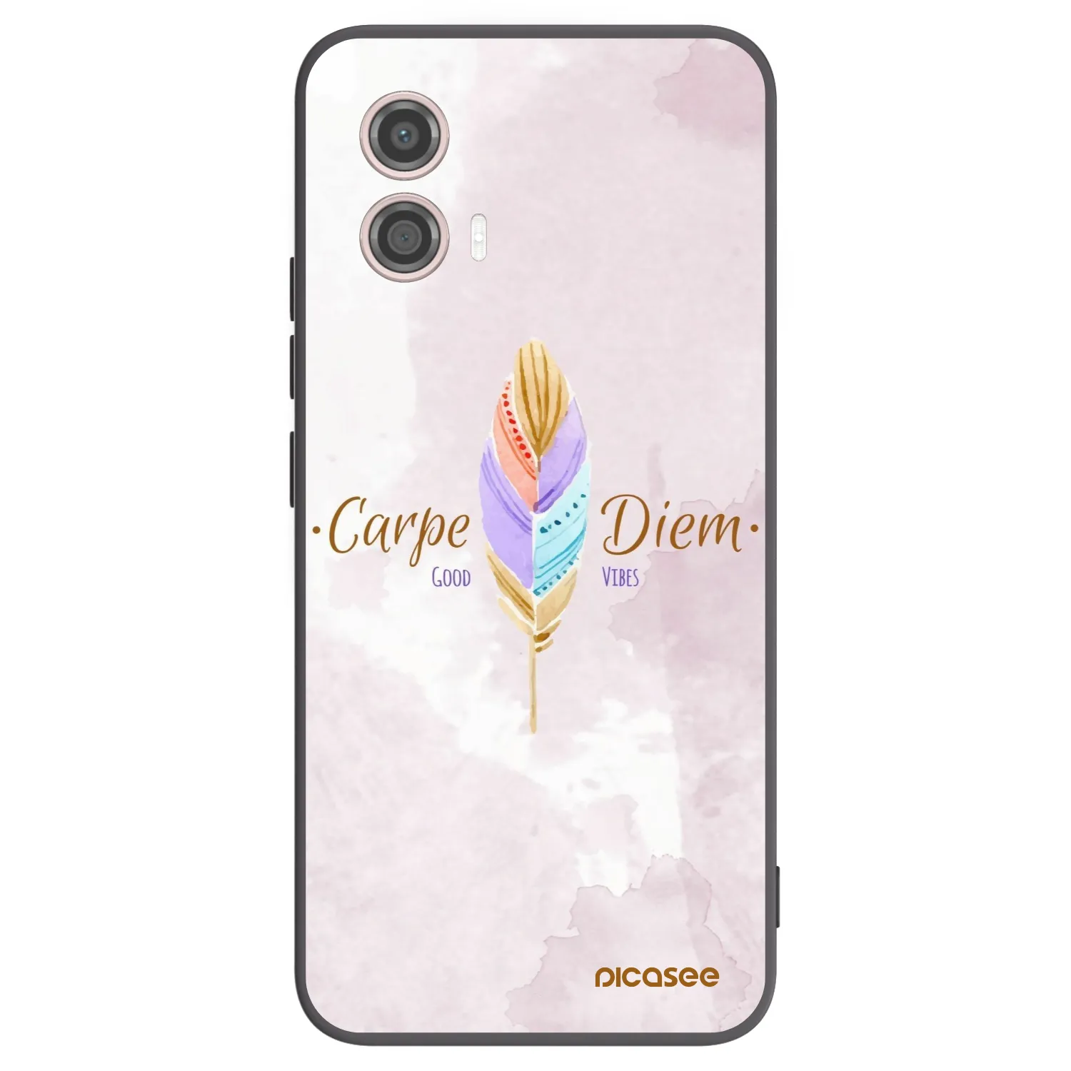 Picasee silikónový čierny obal pre Motorola Moto G53 5G - Užívaj dňa