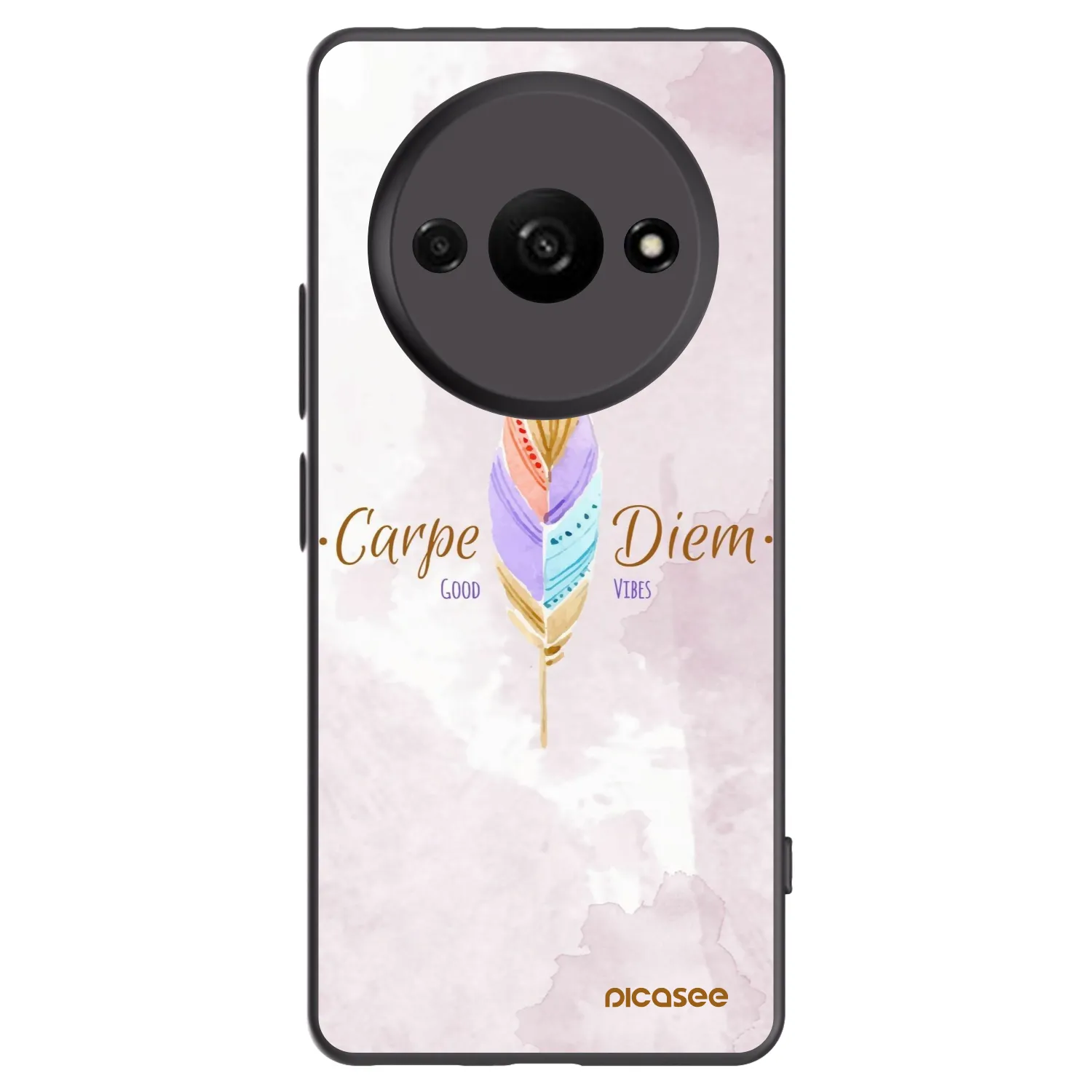 Picasee silikónový čierny obal pre Xiaomi Redmi A3 - Užívaj dňa