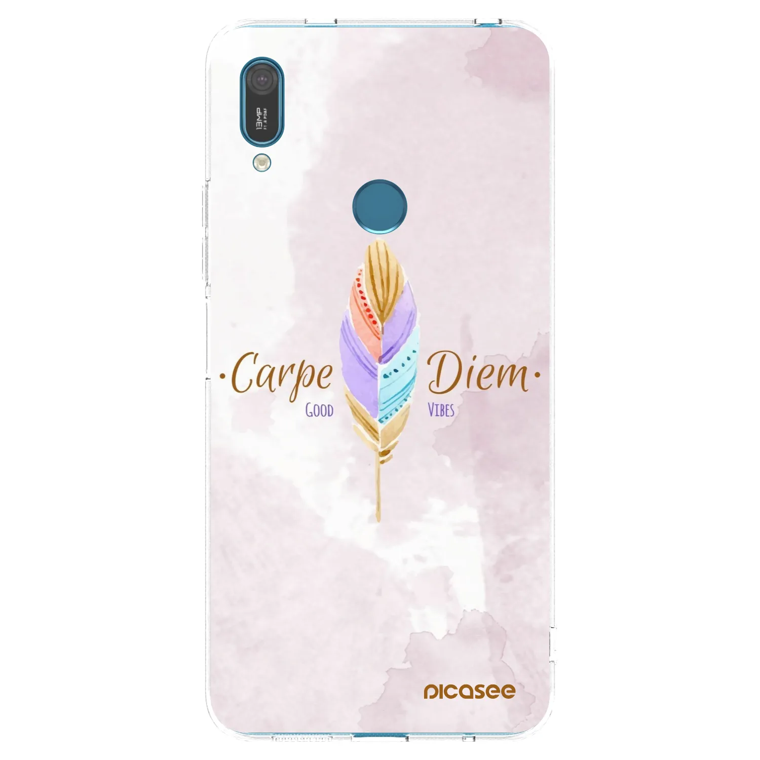 Picasee silikónový prehľadný obal pre Huawei Y7 2019 - Užívaj dňa
