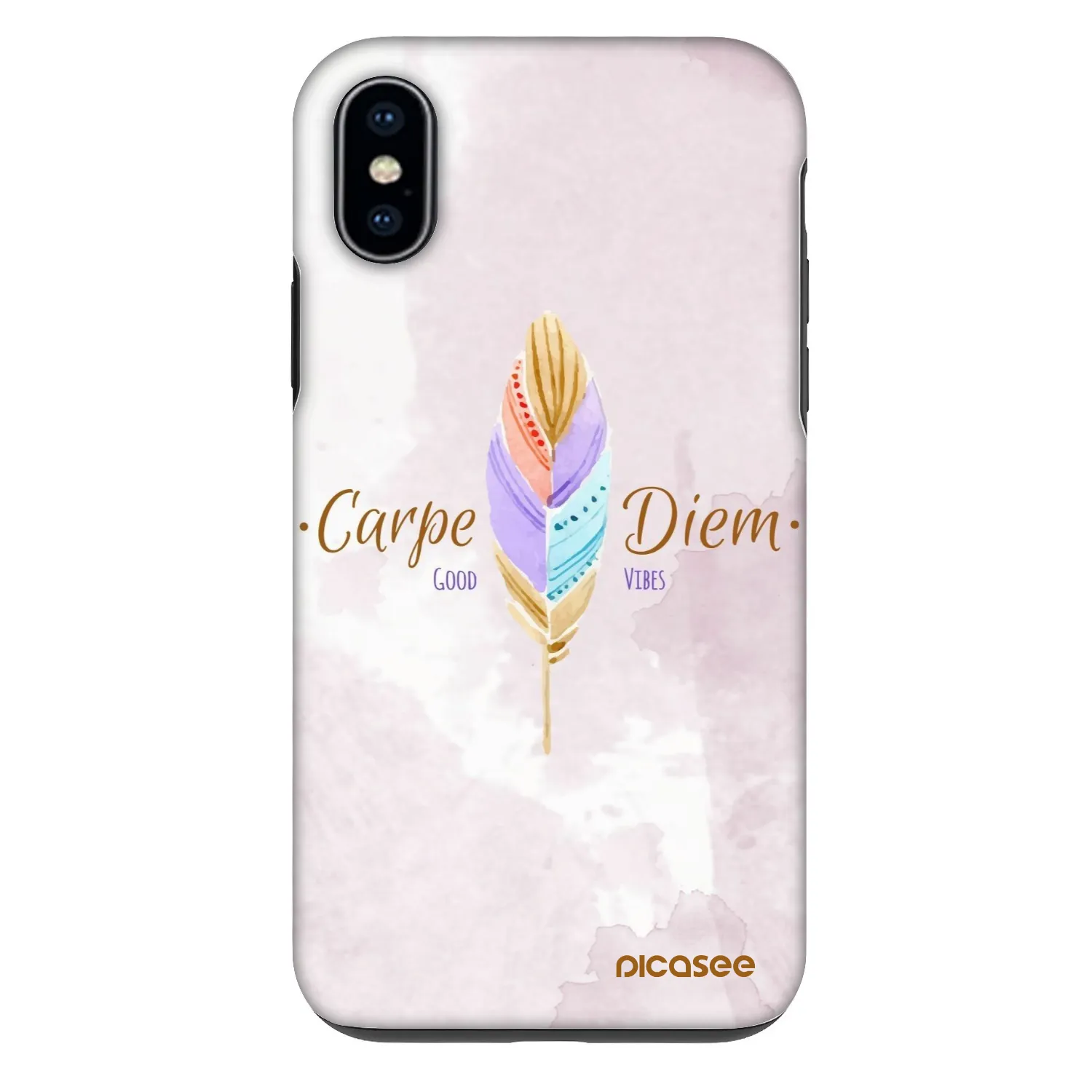 Picasee Fashion Case pre Apple iPhone X/XS - Užívaj dňa