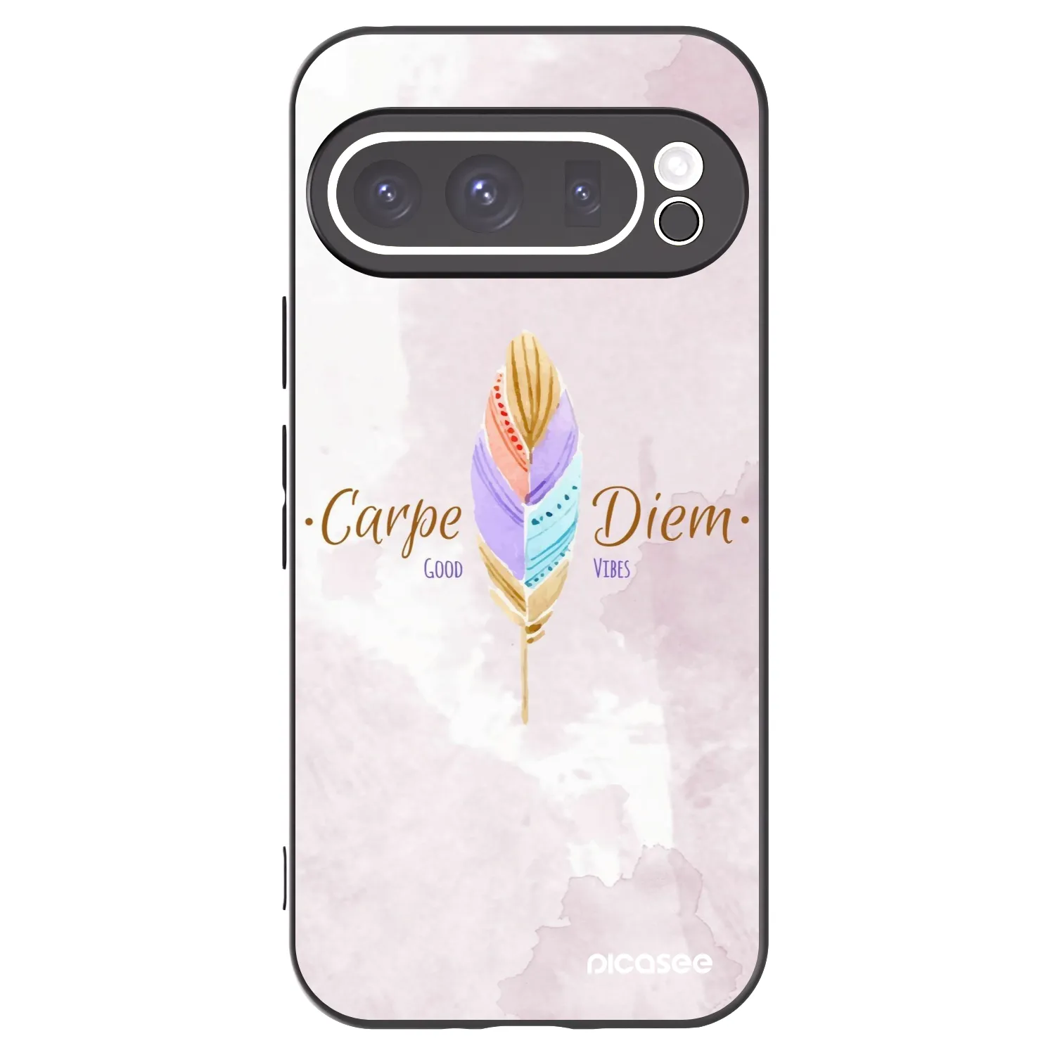 Picasee silikónový čierny obal pre Google Pixel 9 Pro XL - Užívaj dňa