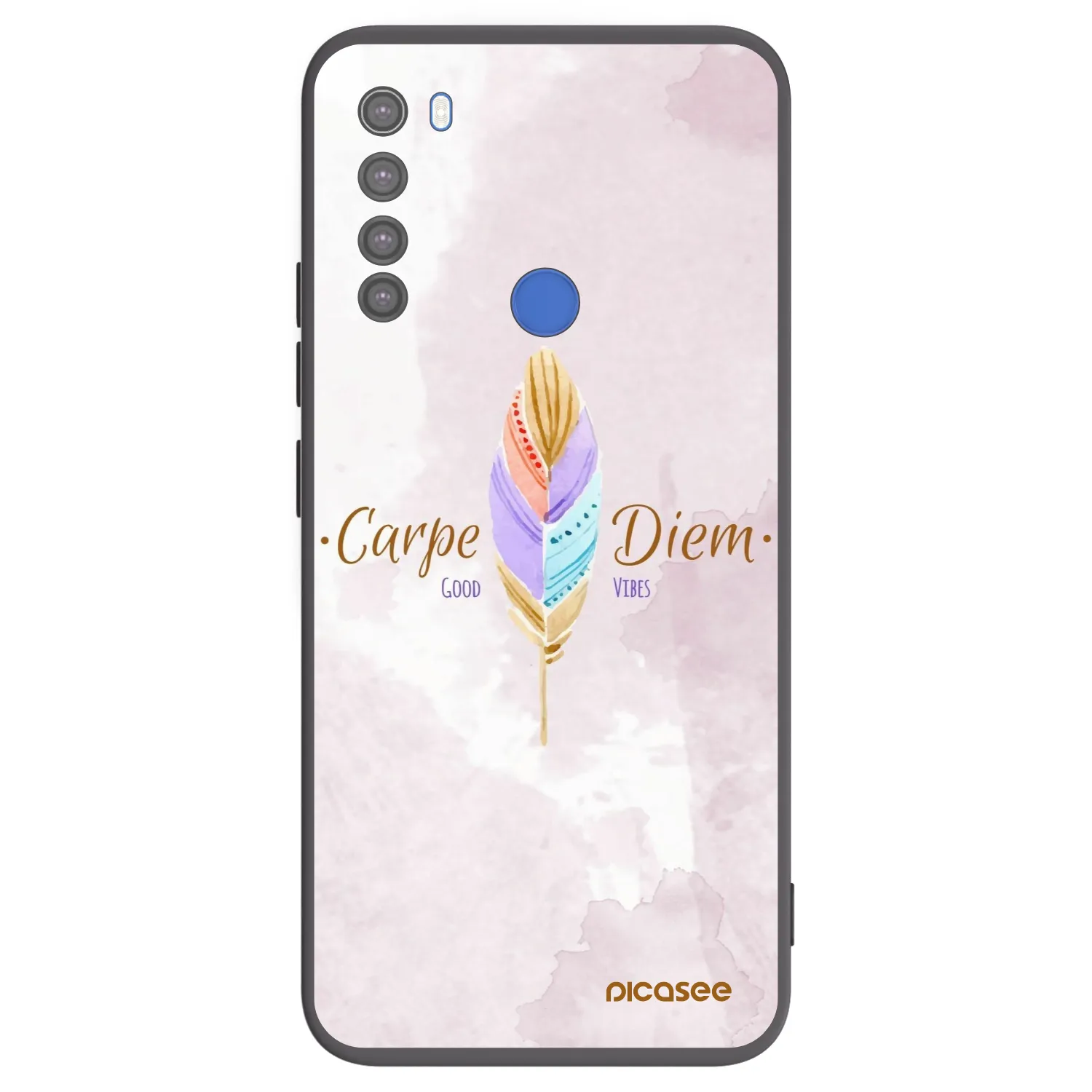 Picasee silikónový čierny obal pre Xiaomi Redmi Note 8T - Užívaj dňa