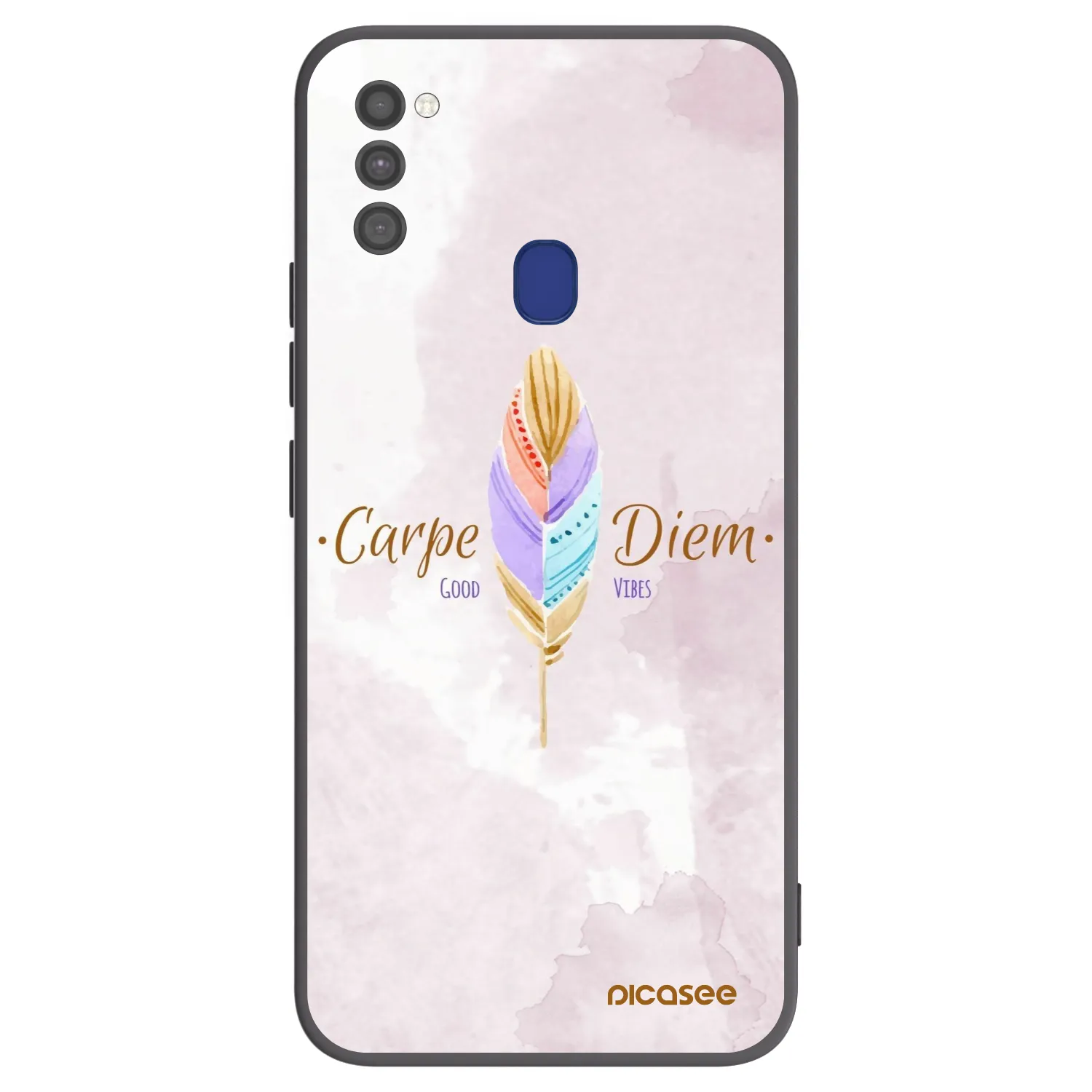 Picasee silikónový čierny obal pre Samsung Galaxy M21 M215F - Užívaj dňa