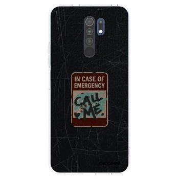 Picasee silikónový prehľadný obal pre Xiaomi Redmi 9 - EMERGENCY