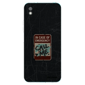 Picasee silikónový čierny obal pre Xiaomi Redmi 9A - EMERGENCY