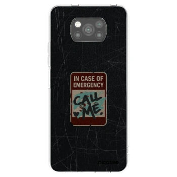 Picasee silikónový čierny obal pre Xiaomi Poco X3 - EMERGENCY