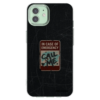 Picasee silikónový prehľadný obal pre Apple iPhone 12 Pro - EMERGENCY